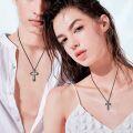 wholesale Black 925 Sterling Silver Cross Pendant Necklaces for Men & Women - Religious s for Baptisms and Weddings-0-2