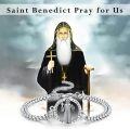 wholesale 925 Sterling Silver Saint Benedict Pray for Us Charm Bracelet-0-1