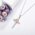 wholesale 925 Sterling Silver Cross Pendant with Dachshund Charm - Unique s for Women and Girls-0-1