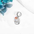 wholesale 925 Sterling Silver Rose Flower Guinea Pig Charm Pendant for Bracelets Necklaces's-0-2