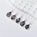wholesale Black Onyx Necklace 925 Sterling Silver Hummingbird/dragonfly/butterfly/snake/octopus Pendant Teardrop Onyx Jewelry Birthday Christmas Gifts For Women -0-4