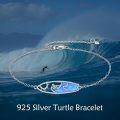 wholesale 925 Sterling Silver Blue Opal Surfer Girl Bracelet for Women - Surfboard Wonderland  Idea-0-2
