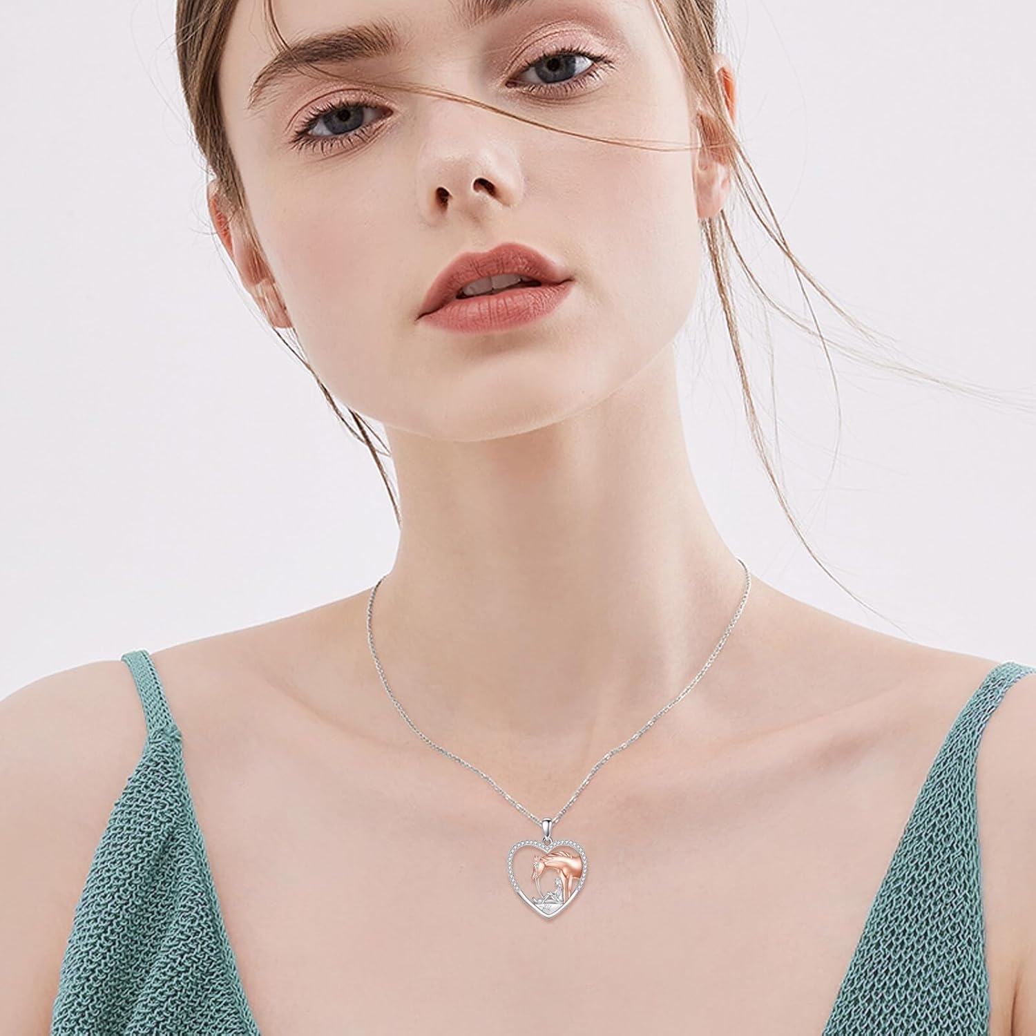 925 Sterling Silver Love You Forever Koala Heart Pendant Necklace for Women-0-3