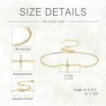 wholesale 14K Gold Sideways Cross Charm Bracelet with Diamond Accent for Women - Religious-0-3