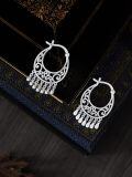 wholesale 925 Sterling Silver Elegant Teardrop Earrings Wholesale With Intricate Filigree Design-0-4