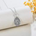wholesale 925 Sterling Silver Virgin of Guadalupe Pendant Necklace for Women Catholic Gifts-0-3