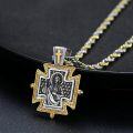 wholesale Gold and 925 Sterling Silver Metal Cross St. Michael Pendant Necklace for Men Religious s-0-1