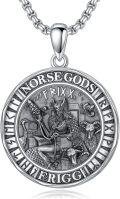 wholesale 925 Sterling Silver Norse God Frigg Pendant Necklace  Viking Jewelry for Men-0-0