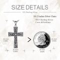 wholesale 925 Sterling Silver Celtic Knot Cross Pendant Necklaces for Men & Women-0-3