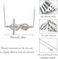 wholesale 925 Sterling Silver Infinity Cross & Faith Pendant Necklace - Religious s for Women-0-2