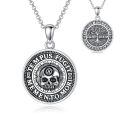 wholesale 925 Sterling Silver Memento Mori Necklace-0-0