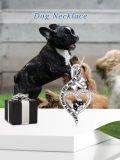 wholesale Sterling Silver Cute Puppy Dog Yorkshire Corgi Labrador Pug Bulldog Paw Print Cross Necklace Jewelry Gift-0-5