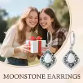TOUPOP Sterling Silver Abalone Shell Filigree Teardrop Dangle Earrings-0-2