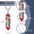 wholesale 925 Sterling Silver Red Enamel Grim Reaper Skull Pendant Necklace-0-1