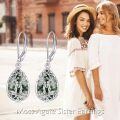 wholesale 925 Sterling Silver Larimar Tree of Life Dangle Earrings Birthstone s for Women Girls-0-22