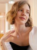 wholesale 925 Sterling Silver Cross Memorial Urn Necklace Wholesale With Wings And Heart Crystals-0-2