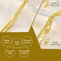 wholesale Sterling Silver Gold Plated 3 2mm Cuban Chain Necklace for Women Men 16 24 Inch-0-14