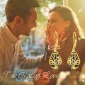 wholesale 925 Sterling Silver Tree of Life Black Onyx Drop Earrings with Gold Plating - Handmade  for Women-0-5