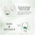 wholesale 925 Sterling Silver Green Chameleon Hoop Earrings for Women Girls-0-4