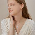 wholesale 925 Sterling Silver Oxidized Arrowhead Pendant Necklace With Black Opal Inlay-0-2