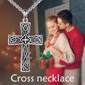 wholesale 925 Sterling Silver Celtic Knot Cross Pendant Necklaces for Men & Women-0-2