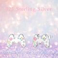 wholesale 925 Sterling Silver Game Controller Stud Earrings for Women Gamer -0-1