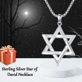 wholesale 925 Sterling Silver Gold Plated Star of David Pendant  - Evil Eye Protection Jewelry for Men Women-0-1