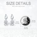 wholesale 925 Sterling Silver Dragon Shape Dangle Drop Earrings  for Women Girls-0-2