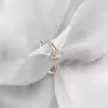 TOUPOP Sterling Silver D Color Vvs1 Moissanite Rings-0-4