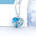 wholesale 925 Sterling Silver Heart-Shaped Turtle Pendant Necklaces for Women's s-0-1