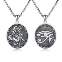 wholesale 925 Sterling Silver Ancient Egyptian Necklace With Horus Eye Pendant-Eye of Horus