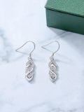 wholesale 925 Sterling Silver Celtic Knot Dangle Drop Earrings for Women - Irish  Ideas-0-2