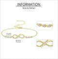wholesale 14K Gold Infinity Mom Heart Charm Bracelet - Elegant for Mother's Day Anniversary-0-3