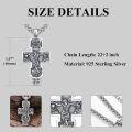 wholesale 925 Sterling Silver Jesus Christ INRI Cross Crucifix Pendant Necklace for Men & Women-0-3