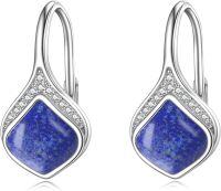 wholesale 925 Sterling Silver Celtic Teardrop Filigree Earrings Jewelry Gifts for Women-Lapis Lazuli Drop Earrings