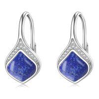 wholesale 925 Sterling Silver Celtic Teardrop Filigree Earrings Jewelry Gifts for Women-Lapis Lazuli Drop Earrings