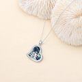 wholesale Sterling Silver Stone Cute Animal Pendant Necklace for Couples Sister Daughter Mother Birthday Gift-0-105