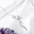 wholesale 925 Sterling Silver Hand & Cornicello Pendant Necklace - Good Luck Charm Jewelry-0-1