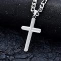 wholesale 925 Sterling Silver Polished Delicate Crucifix Cross Pendant Necklace for Men & Women (Length: 20-24 inches)-0-1