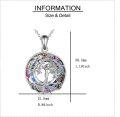 wholesale  Sterling Silver Crystal Tree of Life Necklace for Mother s Day Gifts -0-9