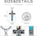 wholesale 925 Sterling Silver Turquoise Mountain Sun Pendant Necklaces for Men & Women-0-3