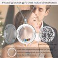 wholesale S925 Sterling Silver Tree of Life Floating Locket Necklace with DIY Birthstones Set, Glass Pendant for Family Connection, Gift Box Included-0-3