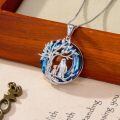 TOUPOP 925 Sterling Silver Tree Of Life Pendant Dog Memorial Jewelry-0-3