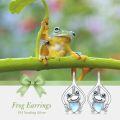 wholesale 925 Sterling Silver Pink Angel Wing Rabbit Hoop Earrings for Women Gifts-0-56