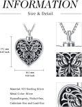 wholesale Sterling Silver Tree of Life Urn Necklace for Ashes with Funnel Kit Memorial Jewelry-0-3