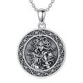 wholesale 925 Sterling Silver Medusa Head Pendant Necklaces for Women Gothic s 45cm Chain Length-0-0