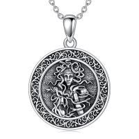wholesale 925 Sterling Silver Medusa Head Pendant Necklaces for Women Gothic s 45cm Chain Length-Medusa