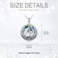 wholesale  925 Sterling Silver & Blue Crystal Anubis Pendant Necklace - Egyptian God of Death Protection Jewelry - Hypoallergenic Lead & Nickel Free - 18 Chain Gift for Women-0-5