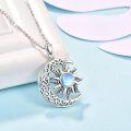 wholesale 925 Sterling Silver Blue Moonstone Pendant Necklaces for Women - Celestial  Ideas-0-2