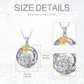 wholesale 925 Sterling Silver Elephant Mom & Daughter Necklace - Hypoallergenic, Nickel-Free, Lead-Free - Lucky Charm Gift for Women-0-4